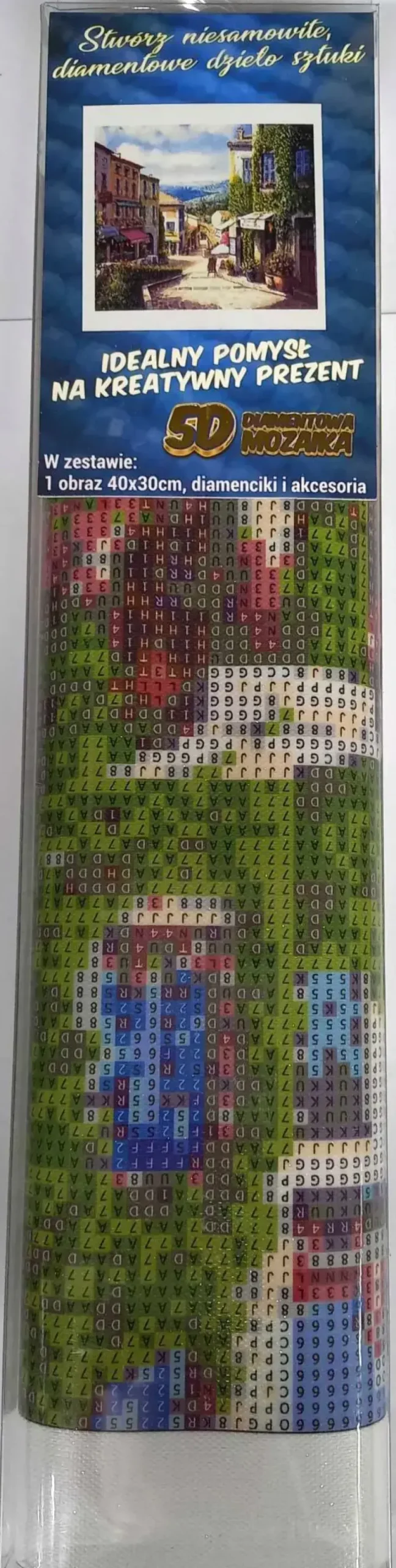 Puzzle Pintura diamante: Rua ensolarada 30x40cm