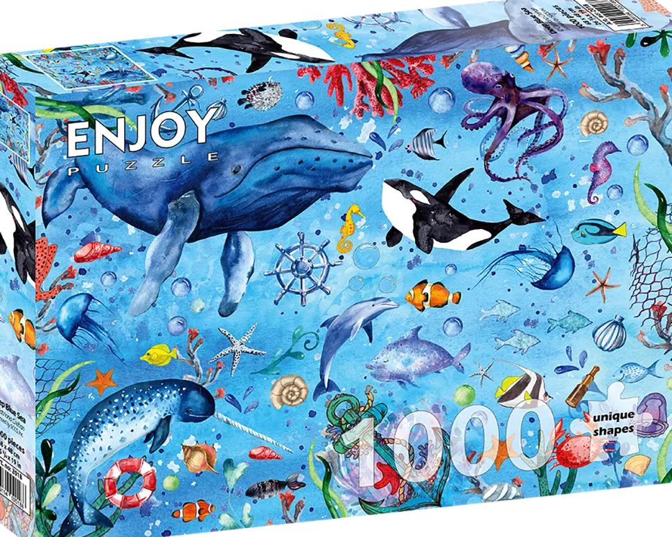 Puzzle Profundo mar azul