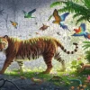 Puzzle Quebra-cabeça de madeira: Tigre da Selva