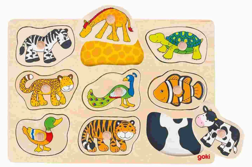 Puzzle Quebra-cabeça Drevená vkláda膷ka Zvieratá