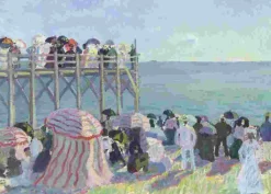 Puzzle Raoul Dufy - Praia Estacade em Trouville, 1905
