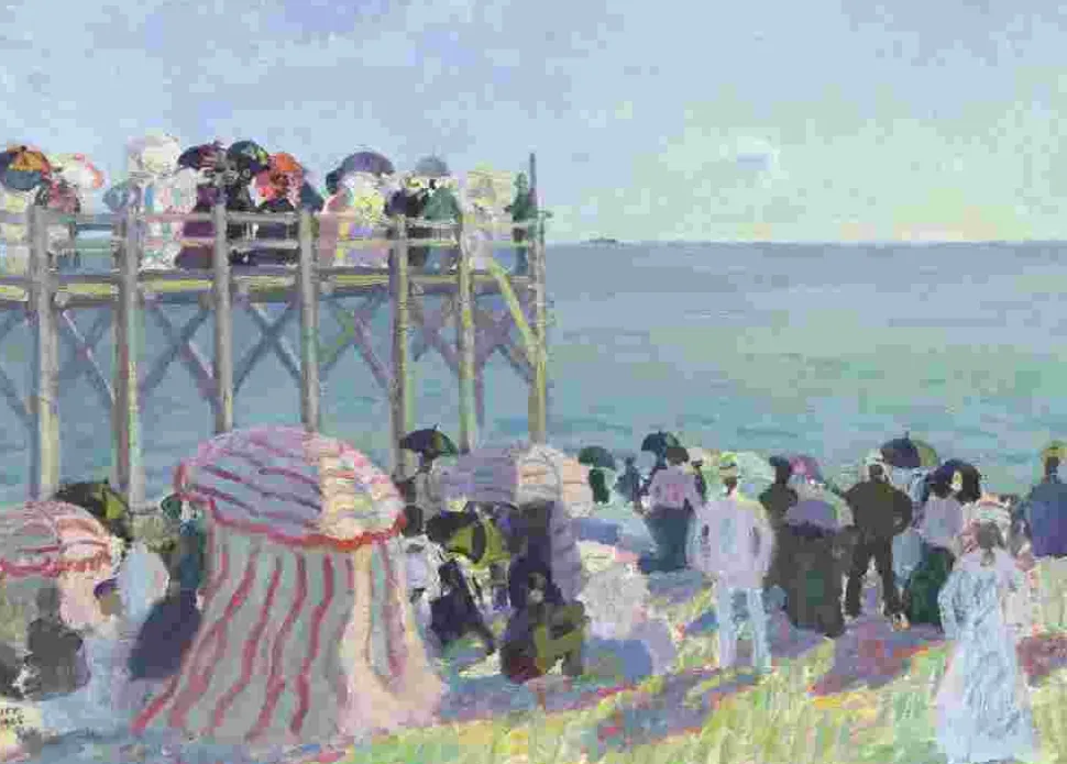 Puzzle Raoul Dufy - Praia Estacade em Trouville, 1905
