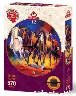 Puzzle Relógio de cavalos