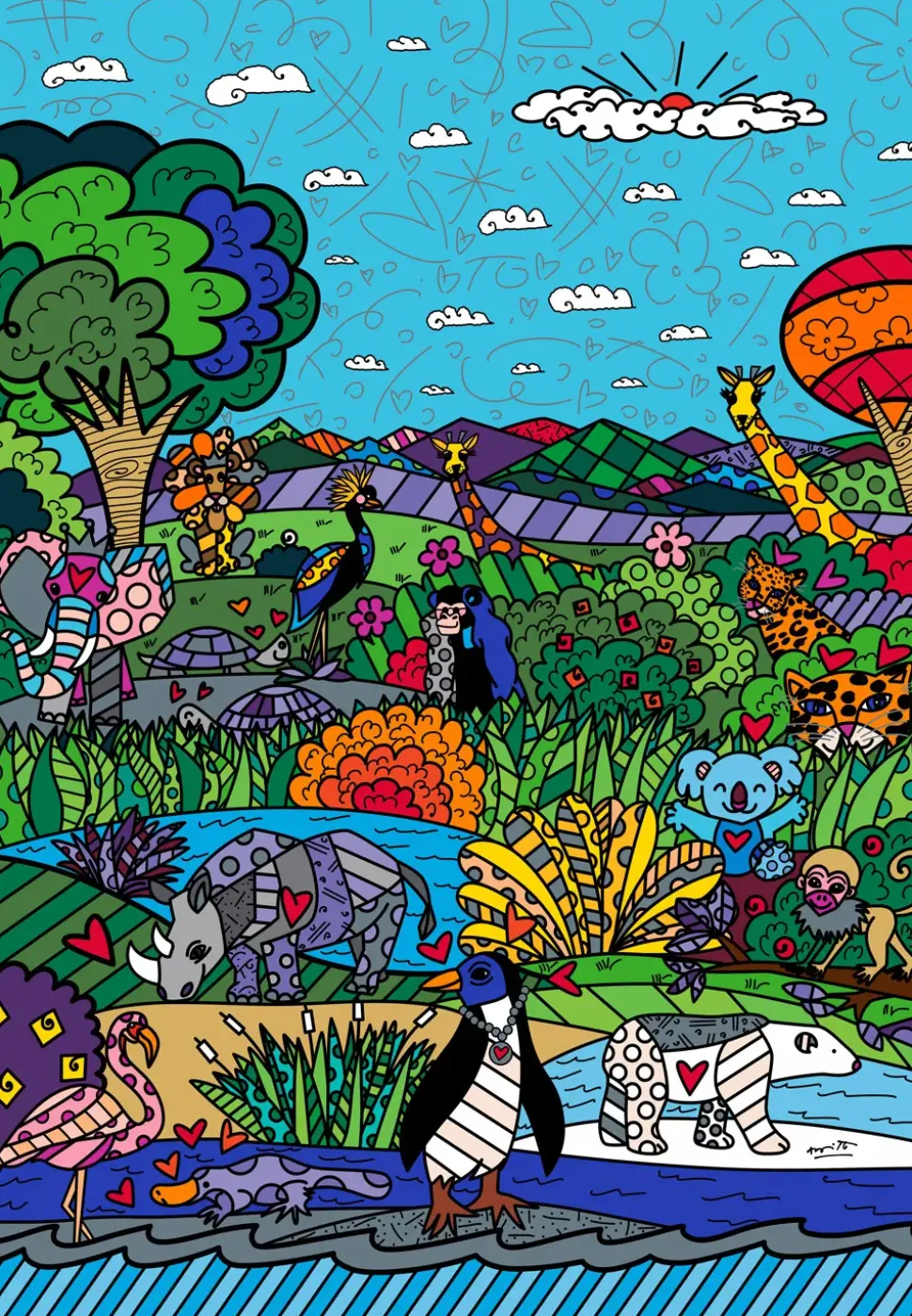 Puzzle Romero Britto: Natureza