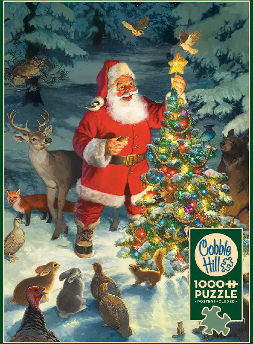 Puzzle Santas Tree