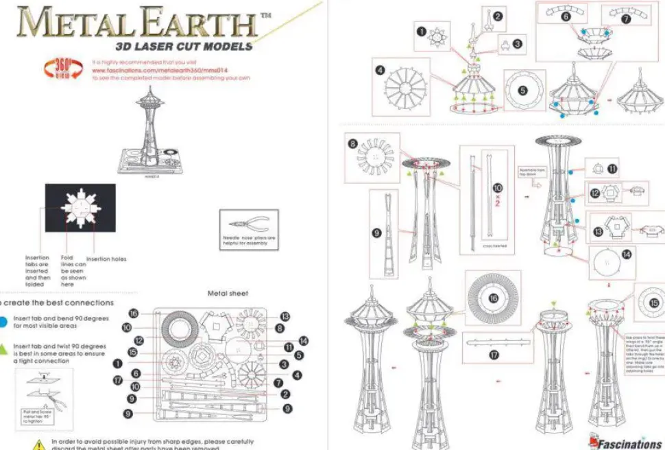 Puzzle Space Needle em Seattle 3D