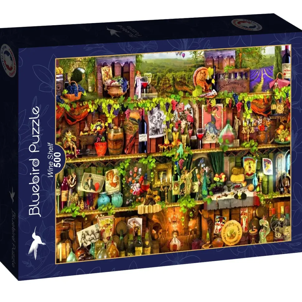 Puzzle Stewart: Prateleira de Vinho 500