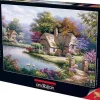 Puzzle Sung Kim: casa de campo com cisnes