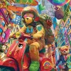 Puzzle Teddy em movimento