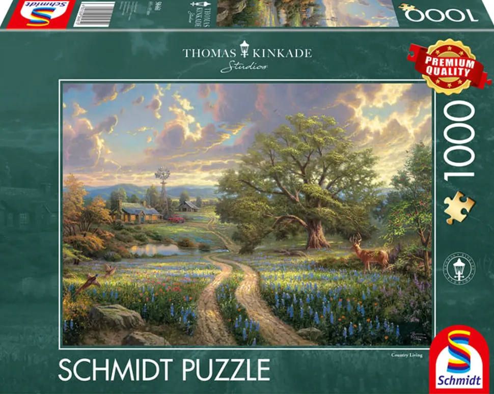 Puzzle Thomas Kinkade: vida no campo