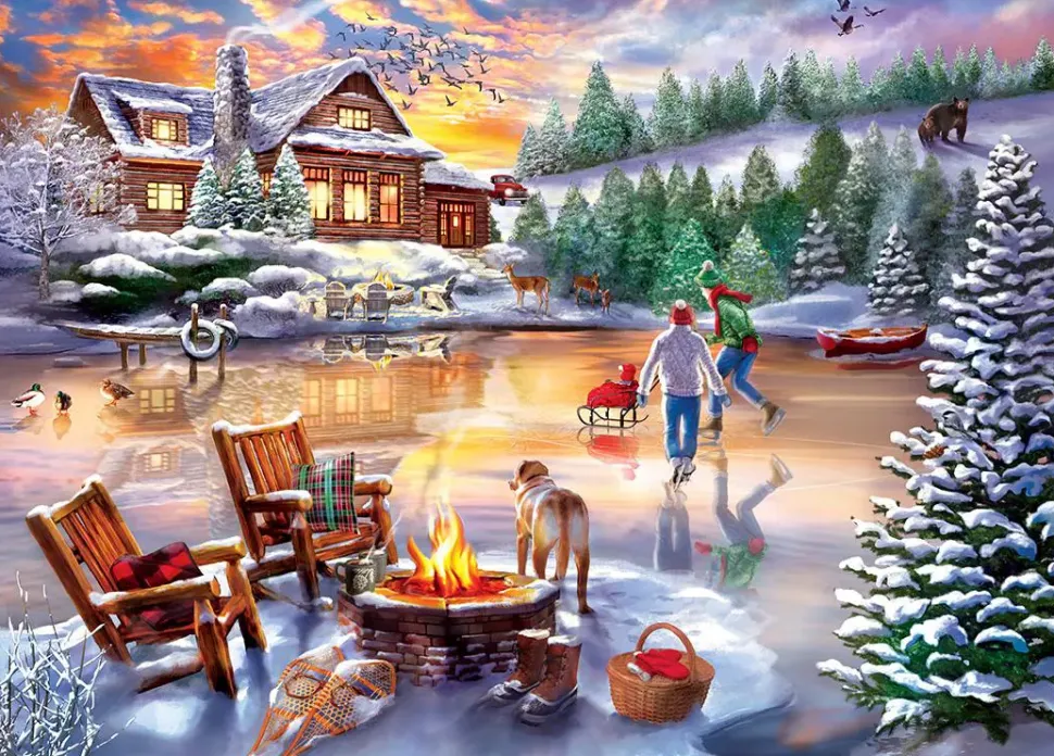Puzzle Time Away Skating