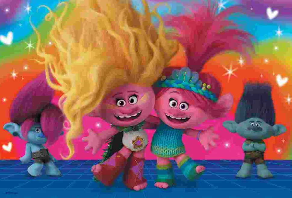 Puzzle Trolls amigáveis