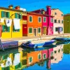 Puzzle Uma pausa em Burano, Itália