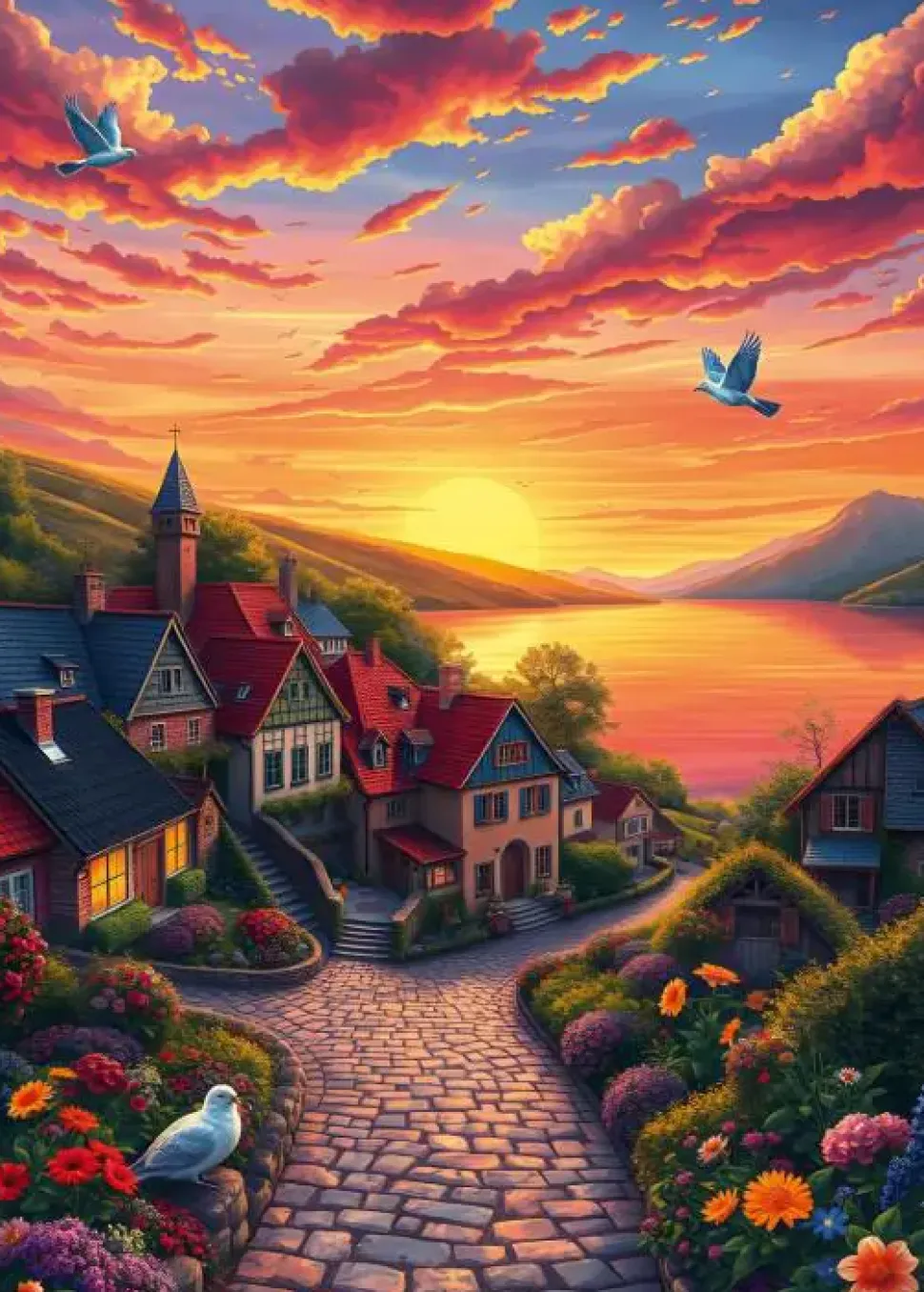 Puzzle Vista do lago