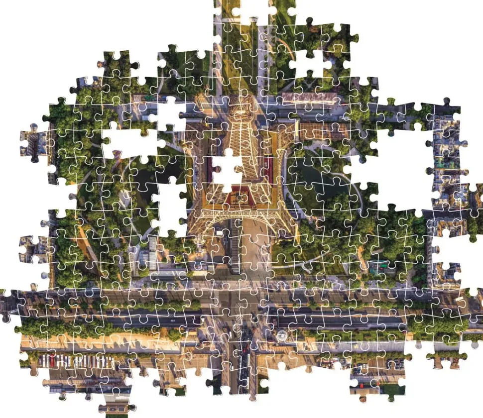 Puzzle Voando sobre Paris