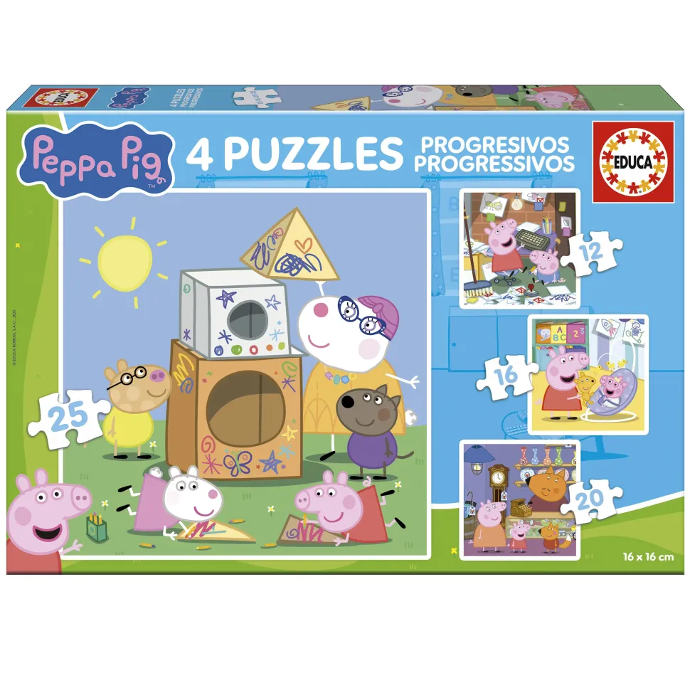 Puzzle 4v1 Peppa Pig