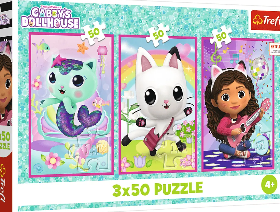 Puzzle 3x50 Conheça Gabby e os gatos