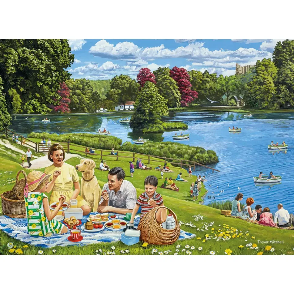 Puzzle 4x500 Dia com a Família