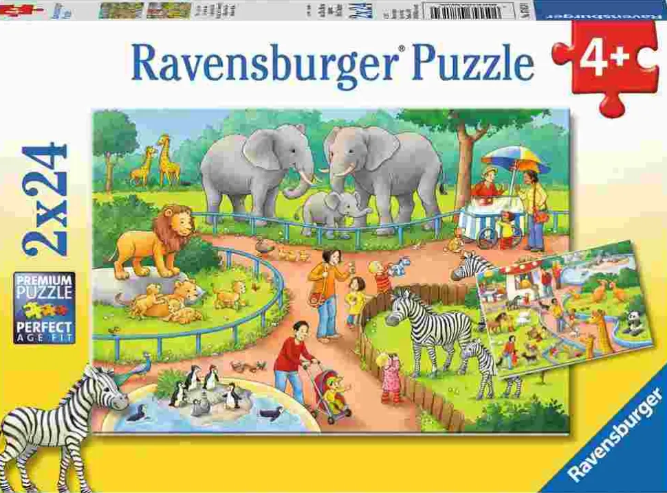 Puzzle 2x24 Um Dia no Zoológico